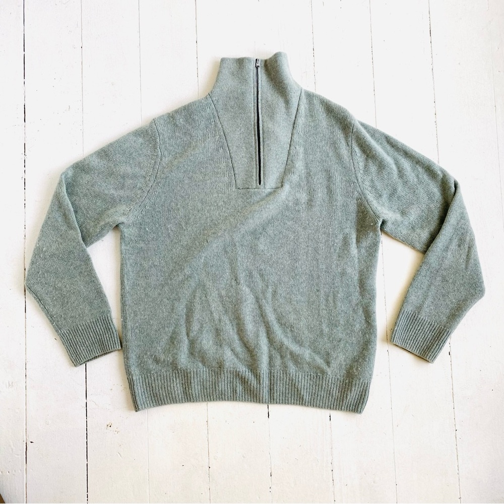 Men’s Vince 1/4 zip cashmere wool sweater